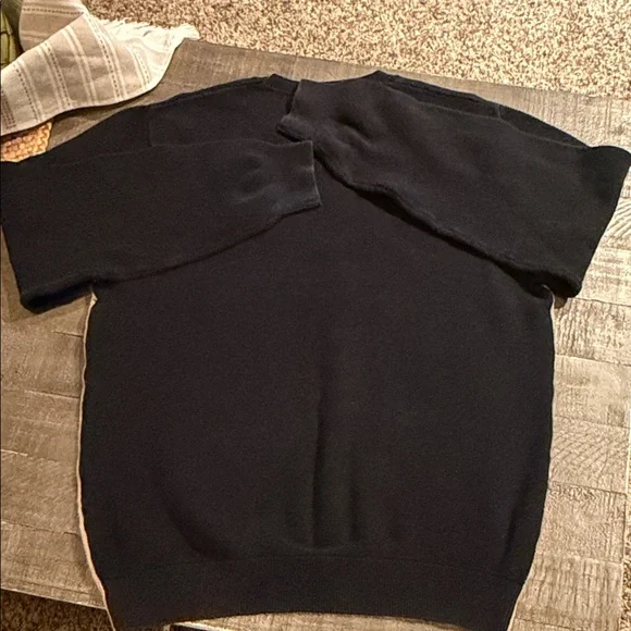 Supreme Colorblock Crewneck Sweater - Black and TanSupreme Split Pique Crewneck